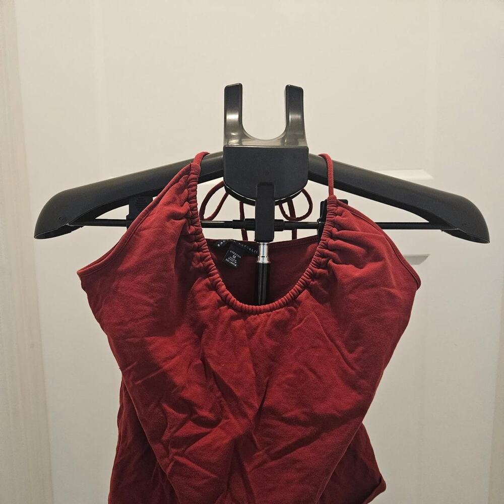 Banana republic red halter top